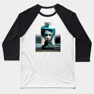 Boy in a Jar with a Pickled Face No. 1 (no fill, you choose) Baseball T-Shirt